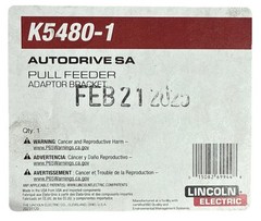 Lincoln Electric K5480-1 AUTODRIVE SA PULL FEEDER Adaptor Bracket