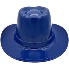 Occunomix Western Cowboy Hard Hat with Ratchet Suspension in Royal Blue