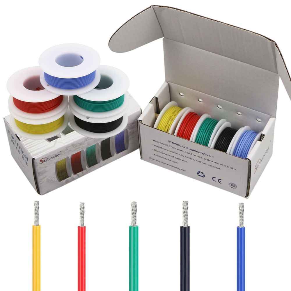 30 AWG Silicone Wire 30AWG, wire Box1=Red+Blue+Green+Yellow+Black
