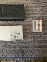 General Electric Automatic Stop MicroCassette Recorder & Case 3-5333A FOR PARTS