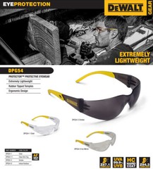 3 PR DeWalt DPG54-9 PROTECTOR Safety Glasses Indoor/Outdoor I/O Mirror ANSI Z87+