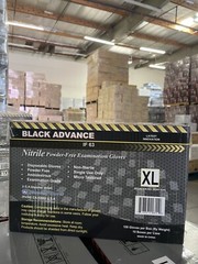 6 Mil Advance Exam Black Nitrile Glove Power Latex Free case 1000 PCs Size XL