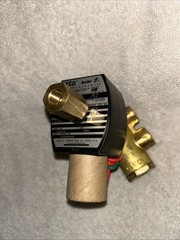 ASCO 8345G001 Brass Solenoid Valve Universal 120V AC 1/4” connections