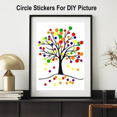 1000 Pcs Purple Round Stickers 1/2 Inch Color Circle Dot 0.5 inch,