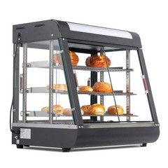 ROVSUN 3 Tiers 26″ Commercial Heat Food Pizza Warmer Display Show Case w/Bulb