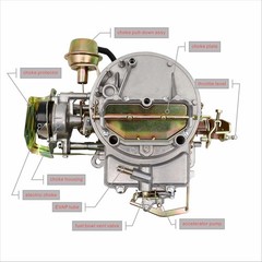 Carburador de dos cuerpos 2100 2150 A800 para Ford 289 302 351