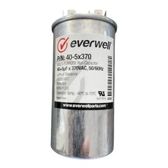 MOTOR RUN CAPACITOR DUAL 40/5 MFD 370 VAC 50/60HZ
