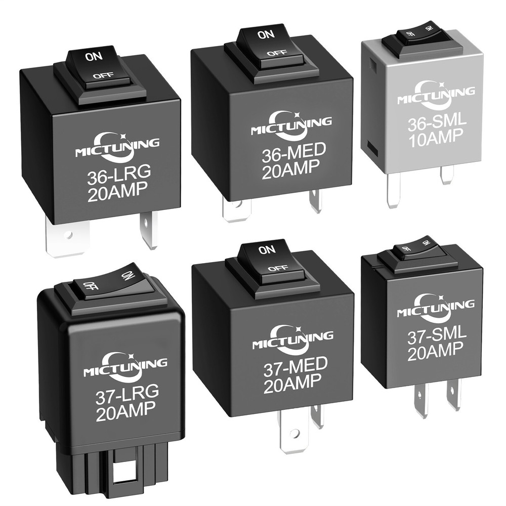 MICTUNING 9038 Relay Bypass Switch Relay Tester, Relay Bypass Switch Kit -6 PACK