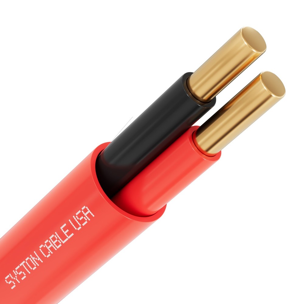 Syston 14/2 Fire Alarm Cable FPLP Unshield Copper Wire-100ft/250ft/500ft/1000ft