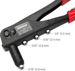 Arrow Heavy Duty Riveter Kit, Professional Pop Rivet Gun w/Assorted 120 Rivets
