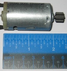 2 X 6V DC High Speed Electric Motor with 12 Tooth Pinion Gear / Wires – 13000RPM