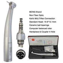 BEING Dental High Speed Handpiece Fiber Optic KaVo NSK Coupler 4 Hole 6 Pin LED