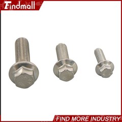 245PCS M6 M8 M10 Heavy Duty Flanged Bolts and Nuts Kit 304 Metric Hex Screws