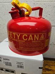 Eagle Mfg Ui25fs Type I Safety Can, Galvanized Steel, 2.5 Gal, Self-Closing NEW