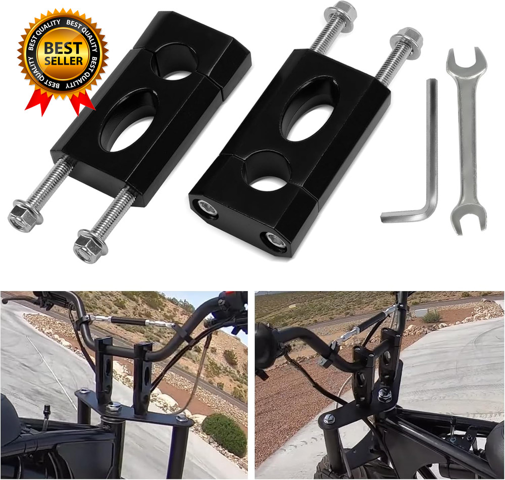 7/8″ Handlebar Risers – 7/8″ 22 Mm Handlebar Mount Clamp Risers for Coleman