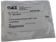 ACE 90440018 Diamond Round Bur #6 44mm 1.8mm HP Handpiece