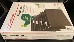 Office Depot Brand Hanging Folders, 1/5 Cut, Letter Size, Green, 25-Pk