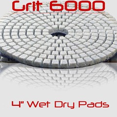Diamond Polishing Pads 4 Inch 50 piece Set Wet Dry For Granite Concrete Marble