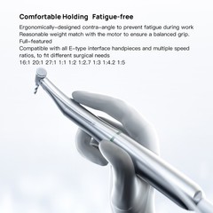 Woodpecker Dental Brushless Implant Air Motor 20:1 LED Contra Angle Handpiece