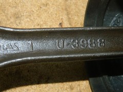 Set of 4 Vintage AC Allis Chalmers Engine Connecting Rods U 3988 with Pistons