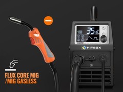 HITBOX 4 IN 1 Gasless MIG Welder Stick LIFT TIG Welding Machine &10ft Spool Gun