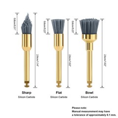 10pc Dental Finishing Finisher Prophy Brushes Aluminium Oxide Polishing Polisher