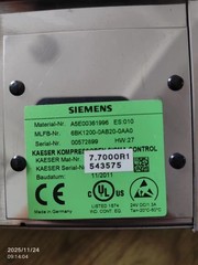 SIEMENS KAESER A5E00361996 Sigma Control Panel 6BK1200-0AB20-0AA0