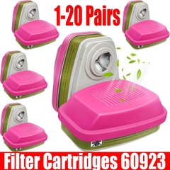 1-20 Pairs For 3M 60923 Organic Gas Replacement Respirator Cartridge/Filter new