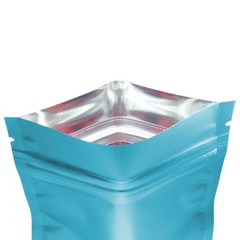100/200/500 Matte Blue Mylar Foil Smell Proof Reclosable Zipper Seal Lock Bags