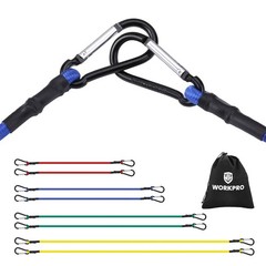 Heavy Duty Bungee Cords Set – 8 PCS Assorted Lengths with Hooks & Storage Bag