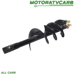 ALL-CARB 12in x 48in Fab Auger Bit 2inch Hex Collar Skid Steer Attachment Part