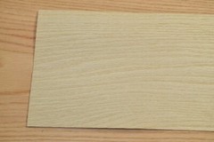 Bleached Red Oak Wood Veneer Sheet 7 x 19 inches 1/42nd thick L2308-05