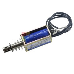 1-10x DC Solenoid Valve Electromagnet 12V Spring Push-Pull Through Type JF-0530B