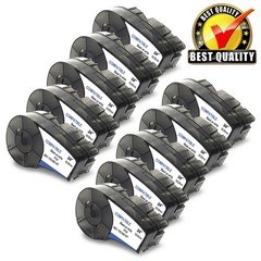 10PK For Brady M210 M21-750-595-WT All-Weather Vinyl Label For M210-LAB M211 3/4