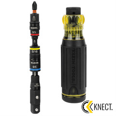 Klein Tools KNECT 17-in-1 Impact-Rated Hybrid Screwdriver / Nut Driver 32517HD