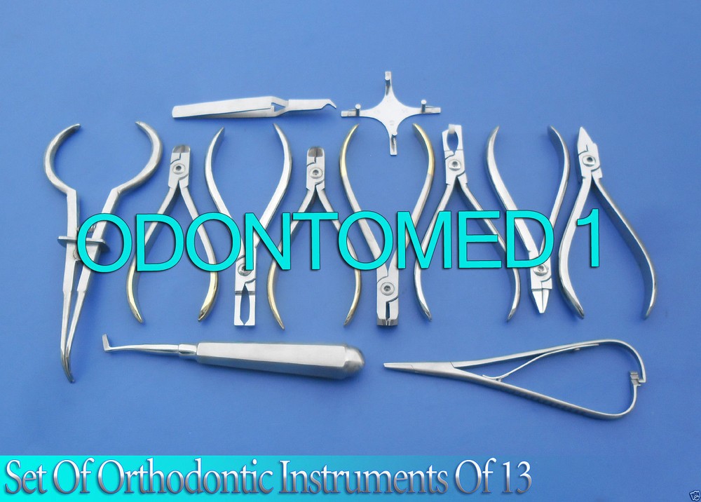 Set of Orthodontic Instruments Of 13 Pieces Each – Stainless Steel DN-497