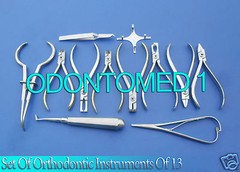 Set of Orthodontic Instruments Of 13 Pieces Each – Stainless Steel DN-497