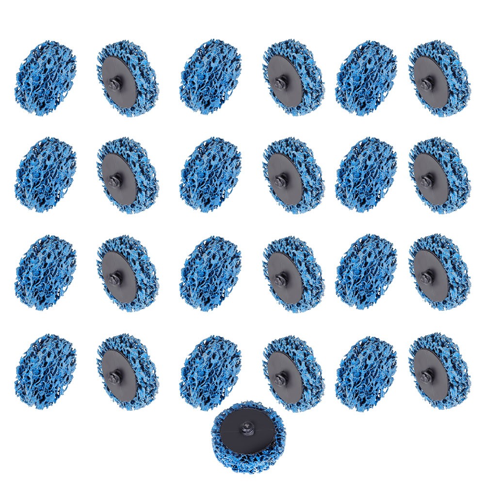 25 Pack 2″ Quick Change Easy Strip And Clean Discs For Metals Fiber Glass Stone
