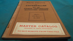 CAT CATERPILLAR NO. 48 ELEVATING GRADER PARTS MANUAL BOOK S/N 4E227-UP