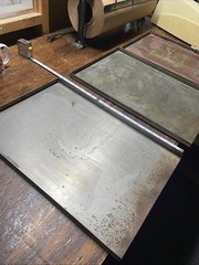 Set Of 3 LETTERPRESS AUTHENTIC Steel Galley Trays 12 X 18