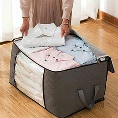 4 Pack Foldable Large Storage Bags 28 x 20 x 12 (L x W x H) inch for Comforte…