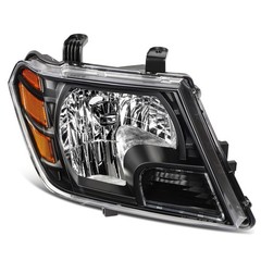 2009-2019 Nissan Frontier Headlight Assembly Black Housing Clear Lens Pair