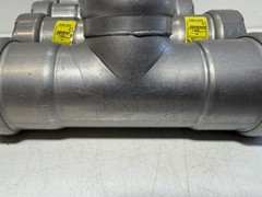 Lot of (4) Viega 25311 MegaPressG Tee 1″ x 1″ x 1″ P1 x P2 x P3 Carbon Steel