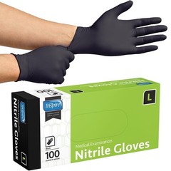 Nitrile Disposable Gloves Exam Grade Puncture Resistant Food Safe 100 Count New