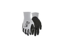 Memphis 9673 Gray Nylon Black Foam Nitrile Palm/Finger Gloves, Size M, FREE SHIP