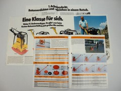 Weber Construction Equipment Soil Compactor 3x Brochure 1990s