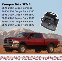 74445 Parking Brake Release Handle (Slate Gray) Compatible with 2006-2010 Ram/20