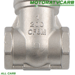 ALL-CARB 1″ NPT 304 Stainless Steel DN25 Female Threaded Rotary Globe Valve