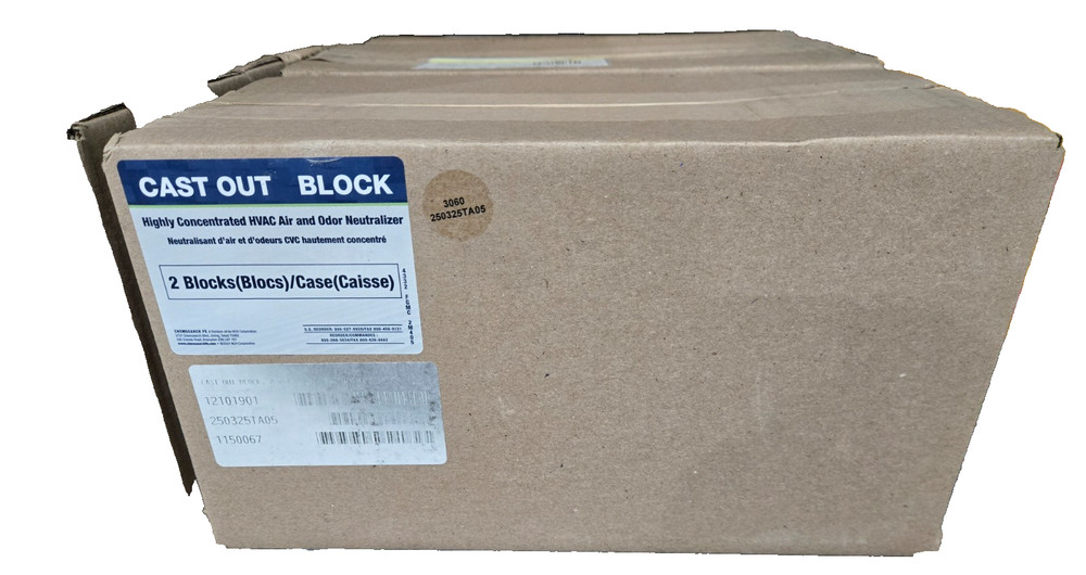 CHEMSEARCH CAST OUT BLOCK 2 PAK COMMERICAL HVAC ODOR NEUTRALIZER