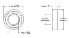 QTY 10 – Shielded Ball Bearing 6004Z ABEC-5 Precision High Quality